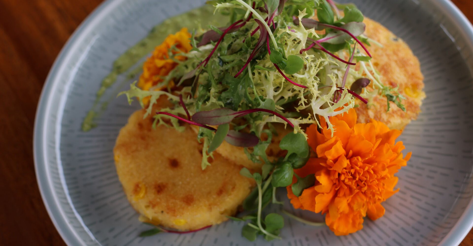 Corn Fritters with Green Goddess Dressing