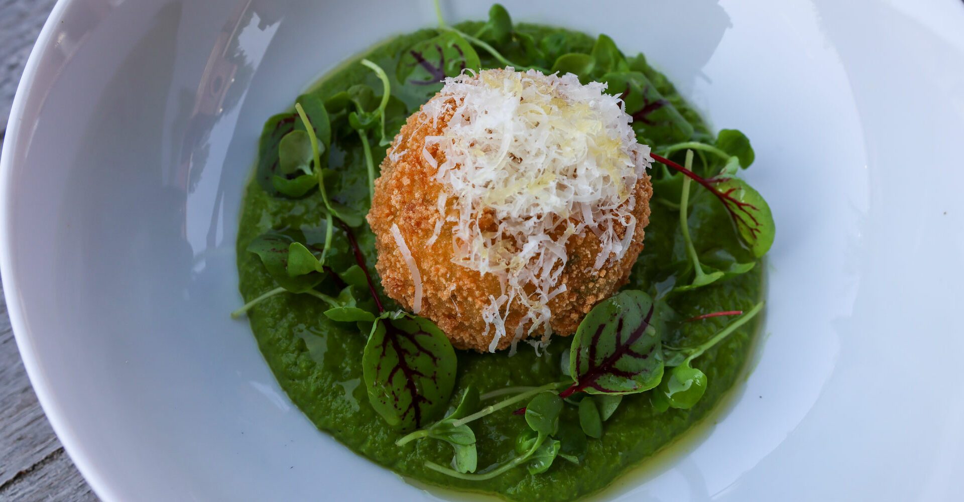 Fresh Pea Arancini