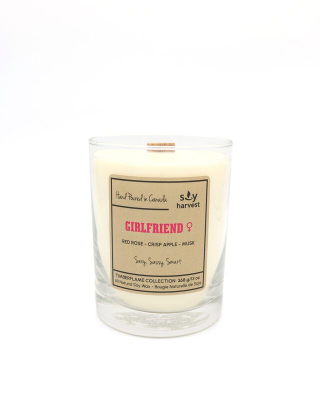 Soy Harvest: Girlfriend Timberflame Candle