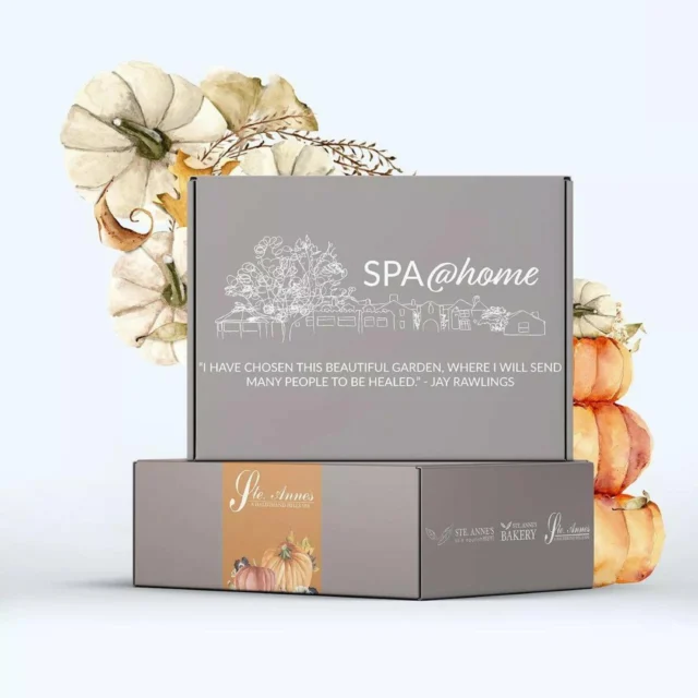 Welcome fall with our limited edition Fall Wellness Box from Ste. Annes Spa.   This special collection, filled with a surprise selection of favourites, brings the warmth and coziness of the season right to your doorstep. Inside, youll find soothing apothecary items, nourishing skincare from our Skin Nourishment line and delicious treats from Ste. Annes Bakery. Created to inspire relaxation and comfort as autumn settles in, this box is available for purchase until October 31st, 2024. Value: $135. Shop online - visit our link in our bio