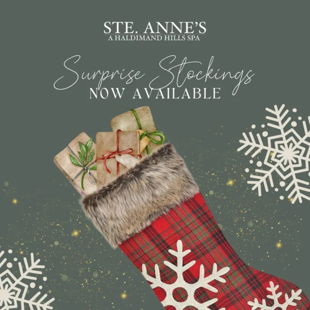 Treat someone special (or yourself!) to a thoughtfully curated stocking filled with our finest goodies from Ste. Annes. Each stocking includes a selection of Ste. Anne's Bakery treats, Skin Nourishment and Apothecary surprises, all inspired by the warmth of the season at Ste. Annes. Perfect for anyone who deserves a moment of joy! Last day to order is December 16, 2024dont miss out.